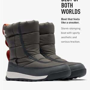 Sorel Unisex Youth Whitney II Puffy Mid Waterproof Boots
Size 8 Quarry/Seasalt